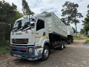 ISUZU FXZ 360 พ่วงแม่ลูกดั้มพ์สามมิตร 