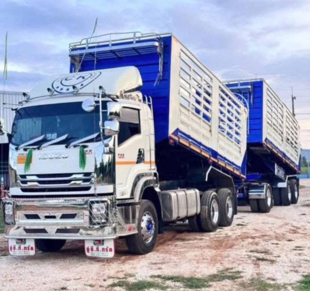 ISUZU FXZ 360 พ่วงแม่ลูกดั้มพ์เกษตร 