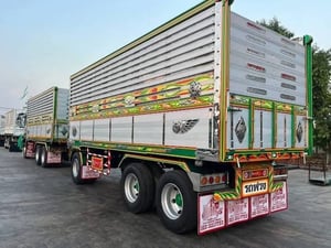 ISUZU FXZ 360 พ่วงแม่ลูกดั้มพ์ เฟืองเร็ว