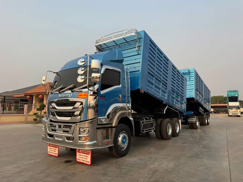 ISUZU FXZ 360 พ่วงแม่ลูกดั้มพ์เกษตร