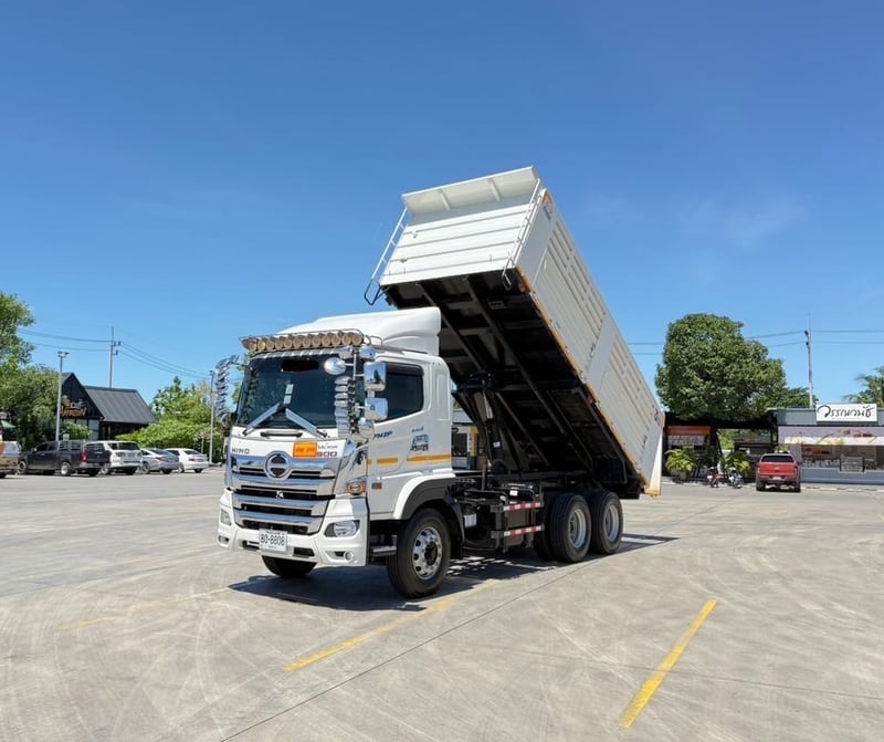 เข้าใหม่❗️ไมล์  6,942 กิโล❗️HINO FM2P  380 ปี 2566 ดั้มพ์สามมิตร