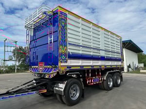 ISUZU FXZ 360 พ่วงแม่ลูกดั้มพ์สามมิตร 