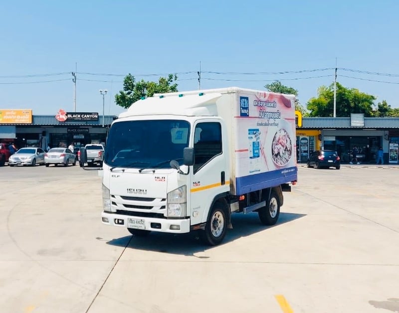 ISUZU NLR 130 แรง 4ล้อตู้แห้ง ตู้ยาว 3.00 มตร