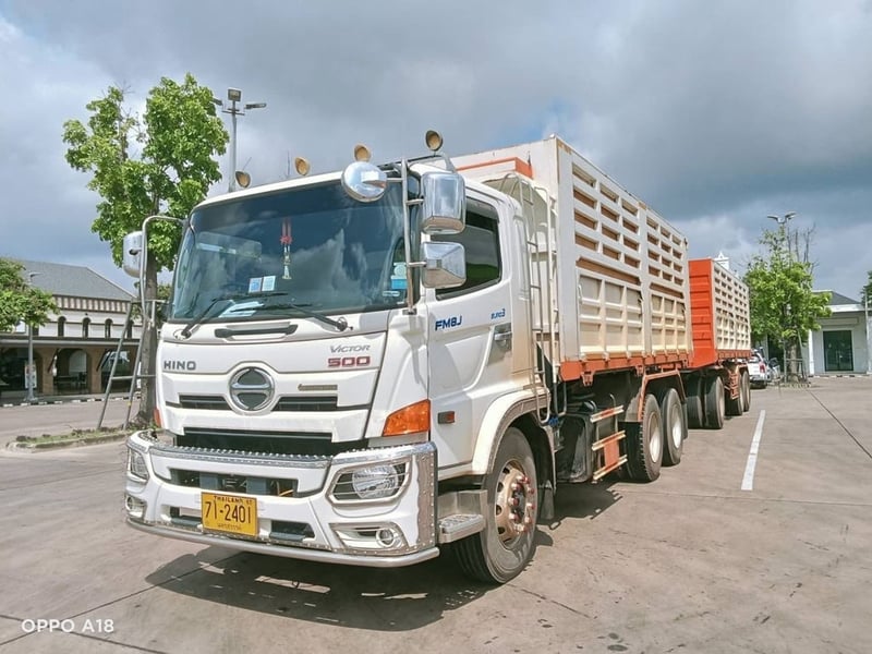 HINO FM8J 260 พ่วงแม่ลูกดั้มพ์ ไมล์ 117961 กิโล ปี 2566 HINO FM8J 260 พ่วงแม่ลูกดั้มพ์ ไมล์ 117961 กิโล ปี 2566