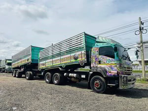 ISUZU FXZ  360 แรง พ่วงแม่ลูกดั้มพ์เกษตร