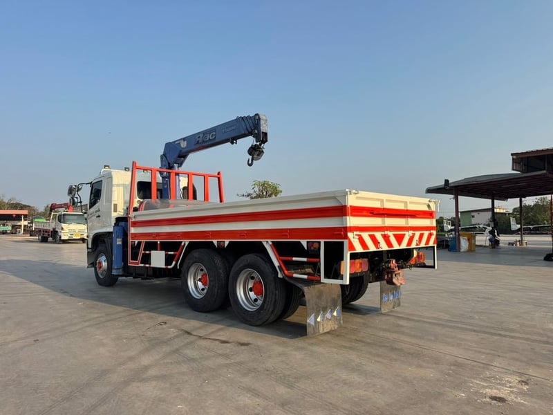 HINO 380 FM2P สองเพลา (เฟืองเร็ว)  ติดเครน 5 ตัน