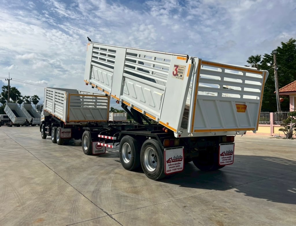 พ่วงแม่ลูก HINO FM1A 344 แรง ดั้มพ์ สามมิตร พ่วงแม่ลูก HINO FM1A 344 แรง ดั้มพ์ สามมิตร