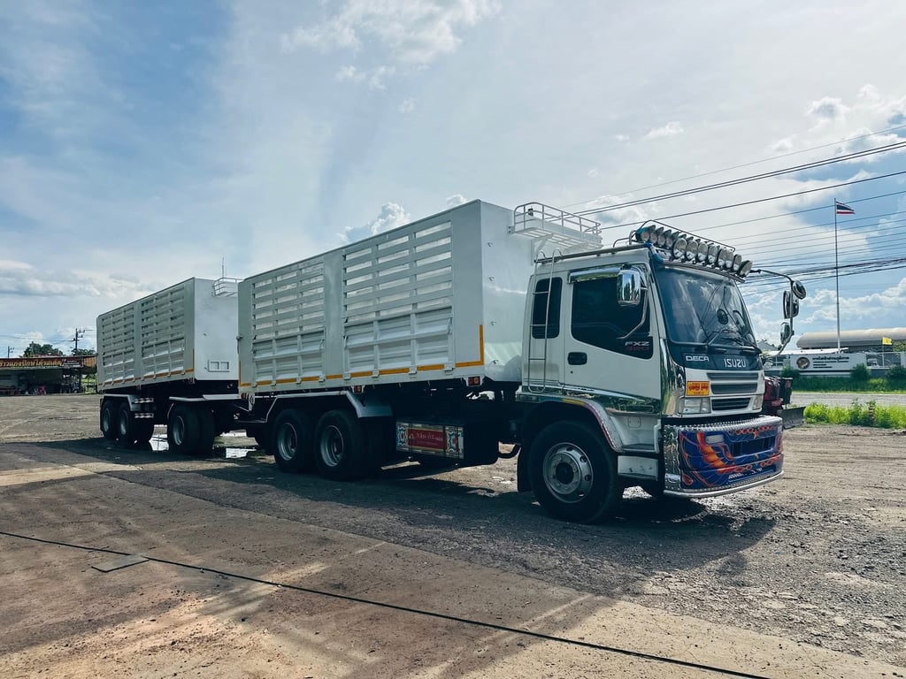 ISUZU 320 พ่วงแม่ลูกดั้มพ์ บรรทุก 30 ตันกว่า ปี 2550 ISUZU 320 พ่วงแม่ลูกดั้มพ์ บรรทุก 30 ตันกว่า ปี 2550