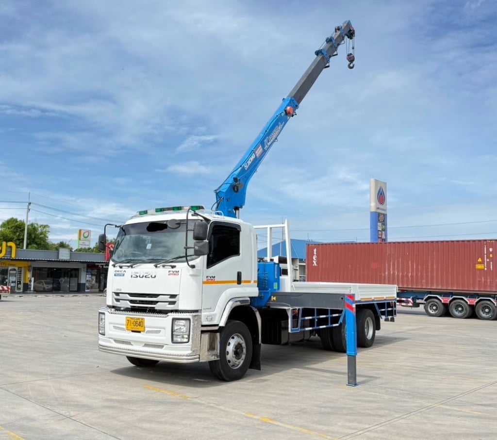 เข้าใหม่❗️เครน 6 ตัน❗️ไมล์ 65,639 กิโล ISUZU FVM 240 แรง คลัซซีMT เครนขนาด 6 ตัน เข้าใหม่❗️เครน 6 ตัน❗️ไมล์ 65,639 กิโล ISUZU FVM 240 แรง คลัซซีMT เครนขนาด 6 ตัน