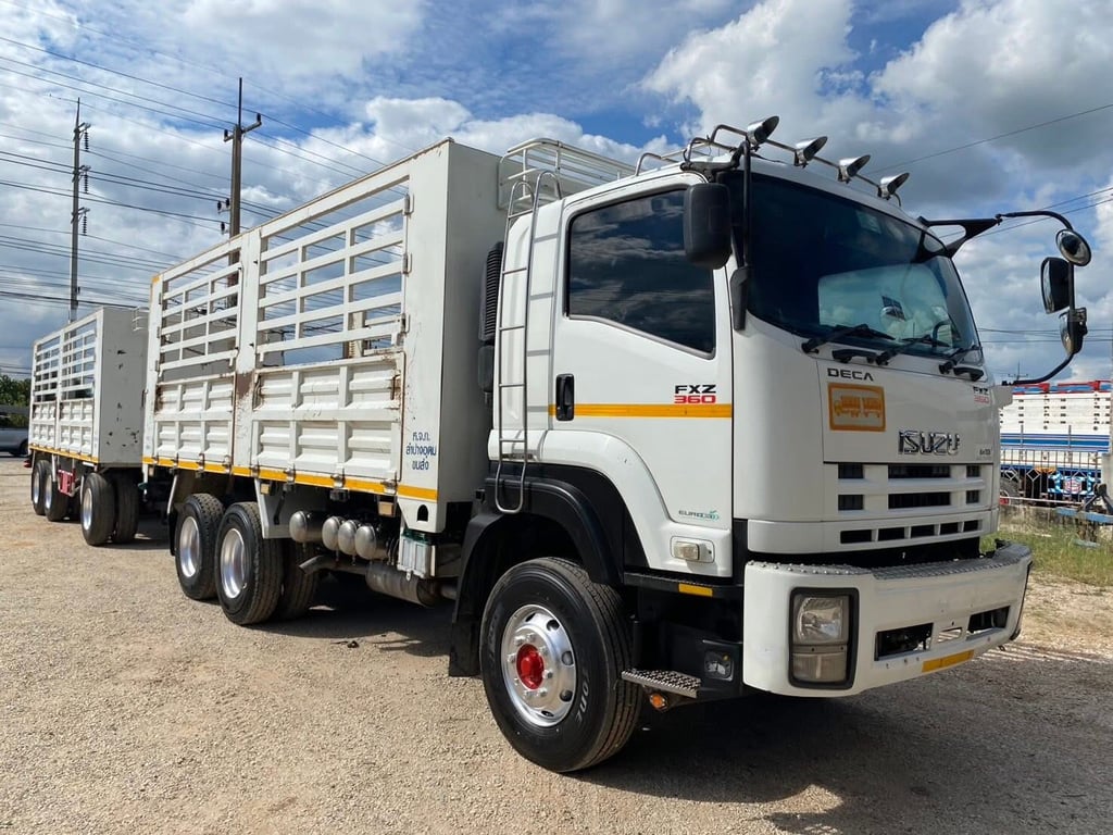 ISUZU FXZ 360 แรง พ่วงแม่ลูกไม่ดั้มพ์ ISUZU FXZ 360 แรง พ่วงแม่ลูกไม่ดั้มพ์