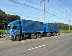 HINO 344 แรง พ่วงแม่ลูกดั้มพ์เกษตร บรรทุก 30.700 ตัน HINO 344 แรง พ่วงแม่ลูกดั้มพ์เกษตร บรรทุก 30.700 ตัน