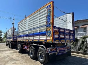 ISUZU FXZ 360 พ่วงแม่ลูกดั้มพ์สามมิตร 