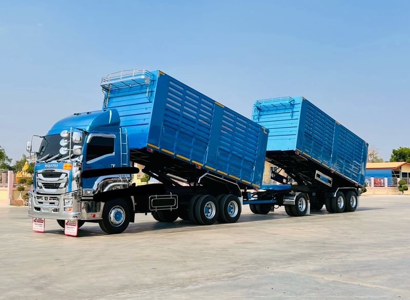 ISUZU GIGA FXZ 360 MT พ่วงแม่ลูก ดั้มพ์บกษตร