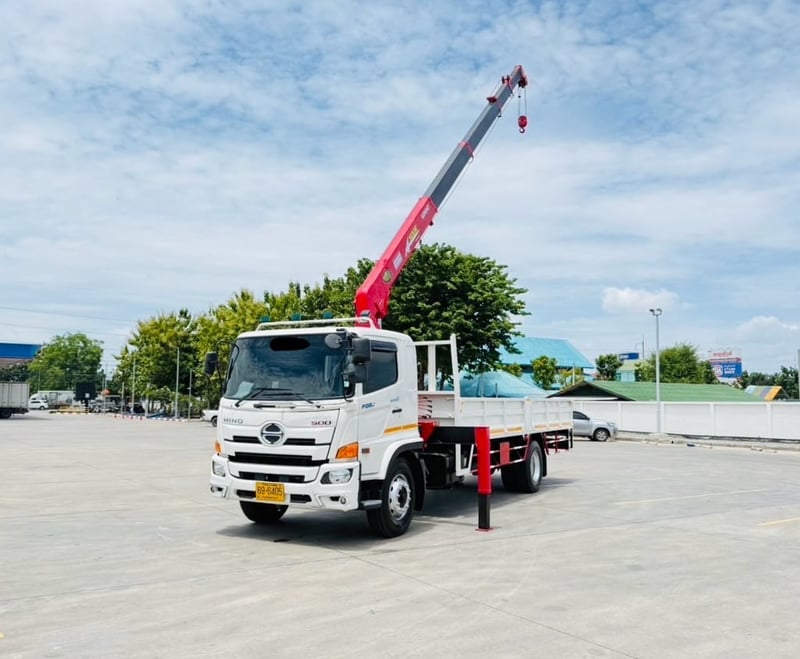 เข้าใหม่❗️ไมล์ 22,938 กิโล❗️HINO FG8J 240 แรง ปี 2566  ติดเครน 5 ตัน