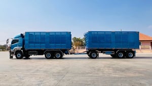 ISUZU GIGA FXZ 360 MT พ่วงแม่ลูกดั้มพ์เกษตร