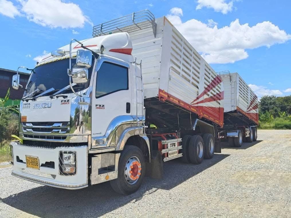 ISUZU FXZ 360 พ่วงแม่ลูกดั้มพ์เกษตร