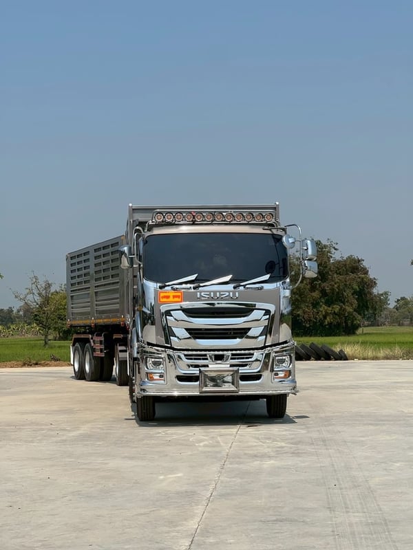 ไมล์ 186,748❗️ISUZU FXZ 360 MT  พ่วงแม่ลูกดั้มพ์
