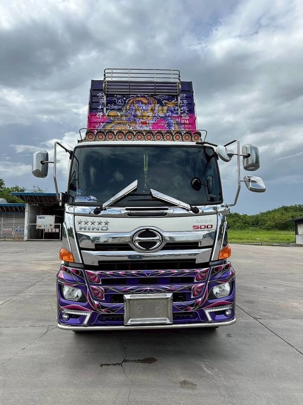 HINO 380 แรง พ่วงแม่ลูกด้ัมพ์คอกเกษตร 