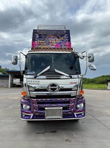 HINO 380 แรง พ่วงแม่ลูกด้ัมพ์คอกเกษตร 