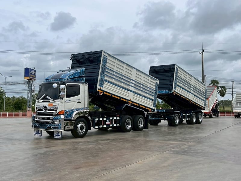 ไมล์ 81,748 กิโล❗️HINO FM2P 380  พ่วงแม่ลูกตั้มพ์เกษตร อู่.พิรุณ