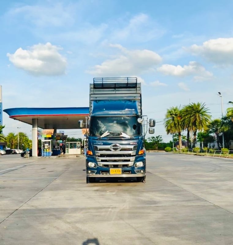 เข้าใหม่❗️HINO FM2P 380 จอมพลัง  พ่วงแม่ลูกดั้มพ์คอกเกษตร