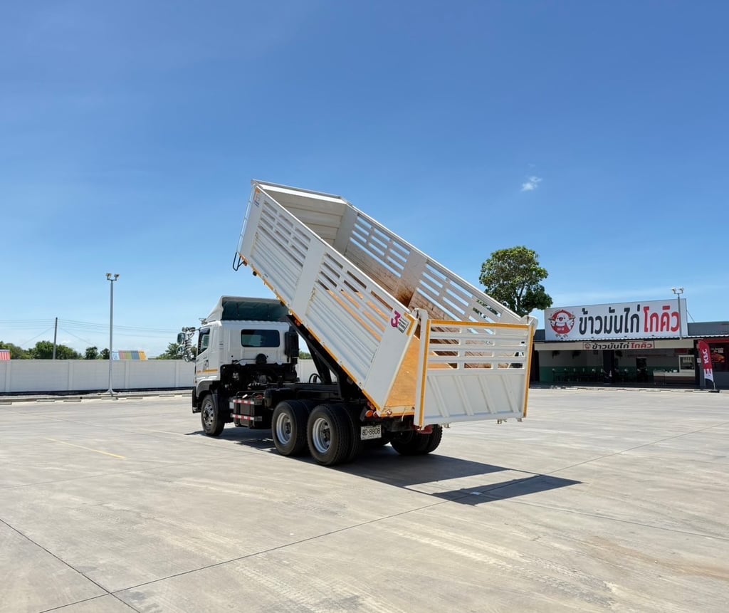ไมล์  6,942 กิโล❗️HINO FM2P  380 ปี 2566 ดั้มพ์สามมิตร