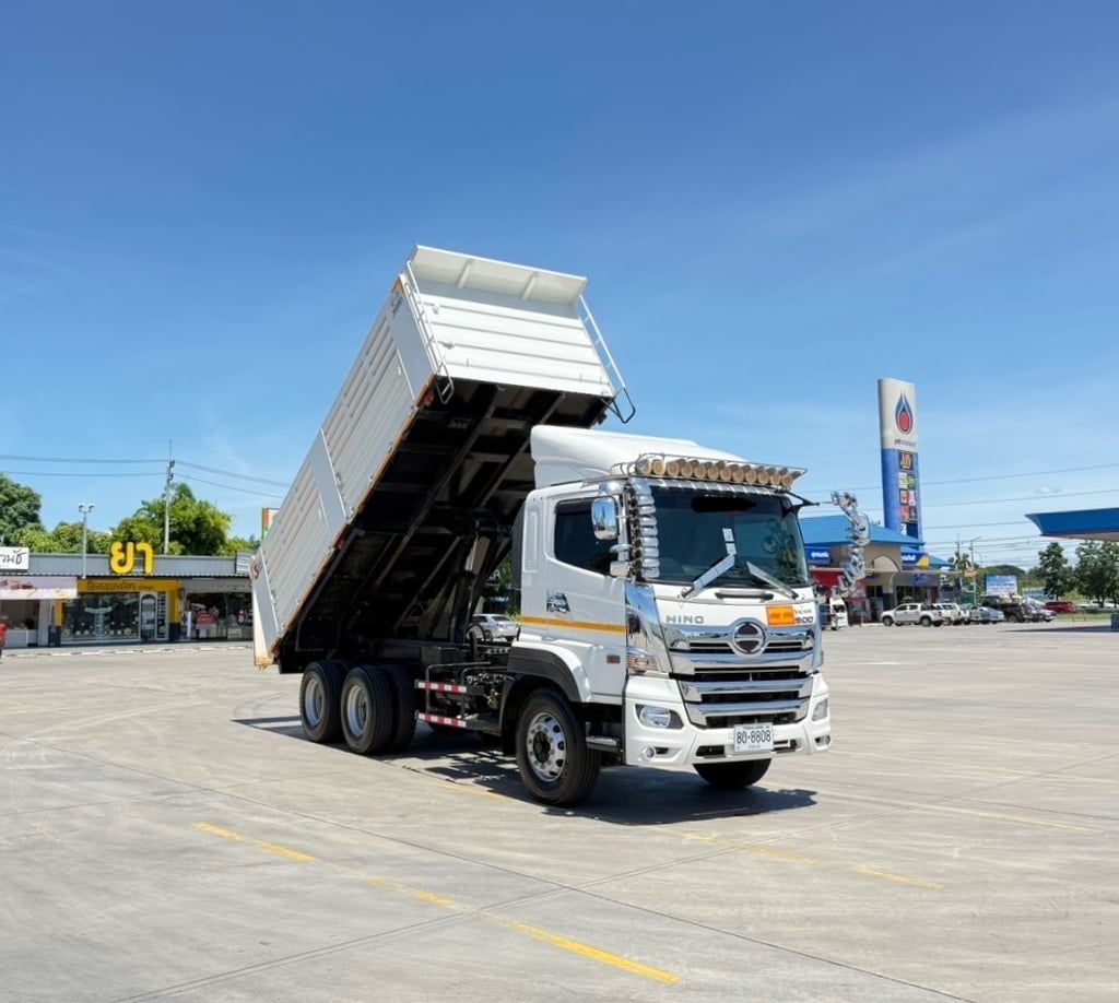 เข้าใหม่❗️ไมล์  6,942 กิโล❗️HINO FM2P  380 ปี 2566 ดั้มพ์สามมิตร