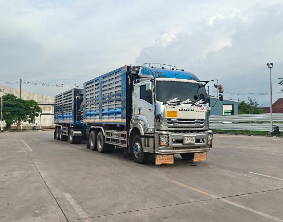 เข้าใหม่❗️ไมล์ 1 แสนกว่า ISUZU FXZ 360 MT   ไฟใหม่  พ่วงแม่ลูกดั้มเกษตร  ปี 2567