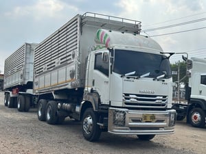 ISUZU FXZ 360 พ่วงแม่ลูกดั้มพ์ เกษตร บรรทุก 30 ตัน+ ปี 2555 📞094-653-6339 อิฐ