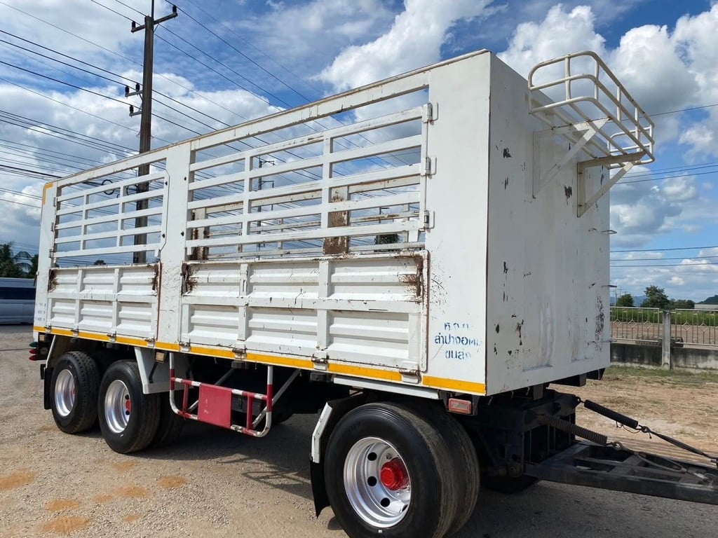 ISUZU FXZ 360 แรง พ่วงแม่ลูกไม่ดั้มพ์ กระบะเหล็กเปิดข้างได้ ISUZU FXZ 360 แรง พ่วงแม่ลูกไม่ดั้มพ์ กระบะเหล็กเปิดข้างได้