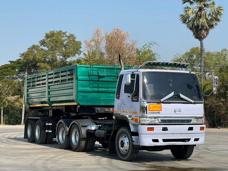 HINO FM2K 260 หางเซมิดัมพ์สามมิตร กะบะท้องเรือ