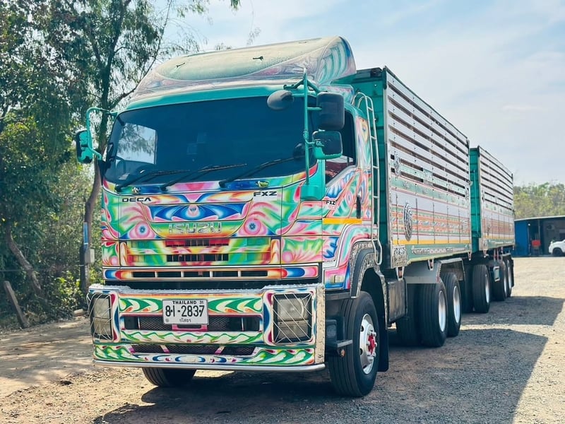 ISUZU FXZ 360 พ่วงแม่ลูกดั้มพ์เกษตร ISUZU FXZ 360 พ่วงแม่ลูกดั้มพ์เกษตร