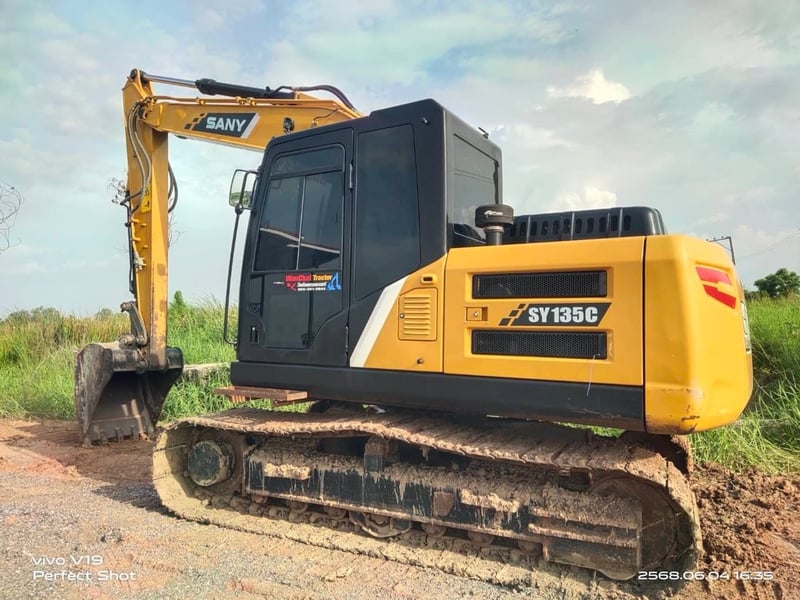 SANY SY135C ไมล์ 3,000 ซ.ม เอกสารอินวอยฝ