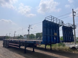 ขายหางพื้นเรียบ 3 เพลา ยาว.12.50.เมตร 