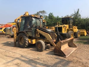 CATERPILLAR 424D รถตักหน้าขุดหลัง ไฟฟ้าครบ  แอร์เย็น 