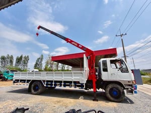 HINO FF3H ครื่อง HO7D-195 แรง ติดเครนUNIC 5 ตัน
