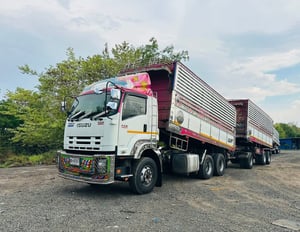 ISUZU FXZ 360 พ่วงแม่ลูกดั้มพ์เกษตร