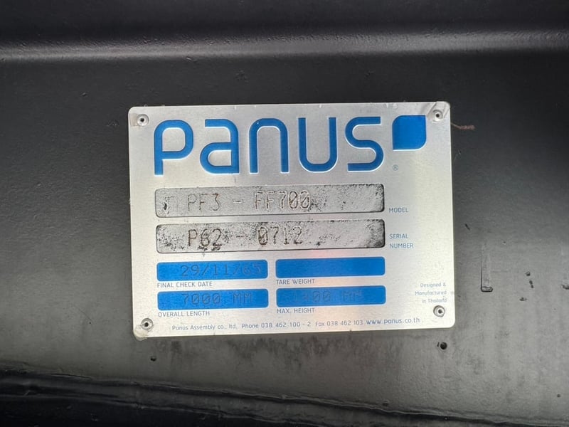 ขายลูกพ่วงพื้นเรียบ 2 คาน พร้อมหางตัวแม่  ยาว 6.50 เมตร อู่ พนัส