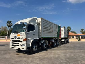 ฟรีๆ❗️ไมล์ 72,226 กิโล❗️HINO GY2P 380 พ่วงแม่ลูกดั้ม
