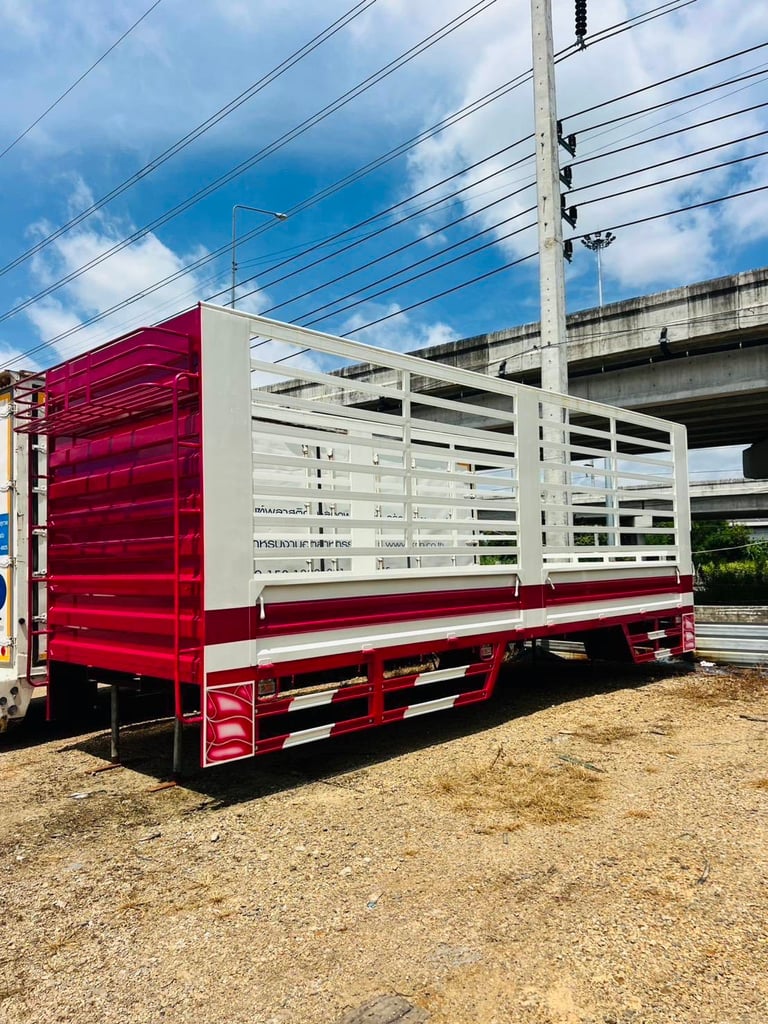 กระบะคอกเกษตรไม่ดั้ม ต่อใหม่ป้ายแดง ยาว  7.70  เมตร