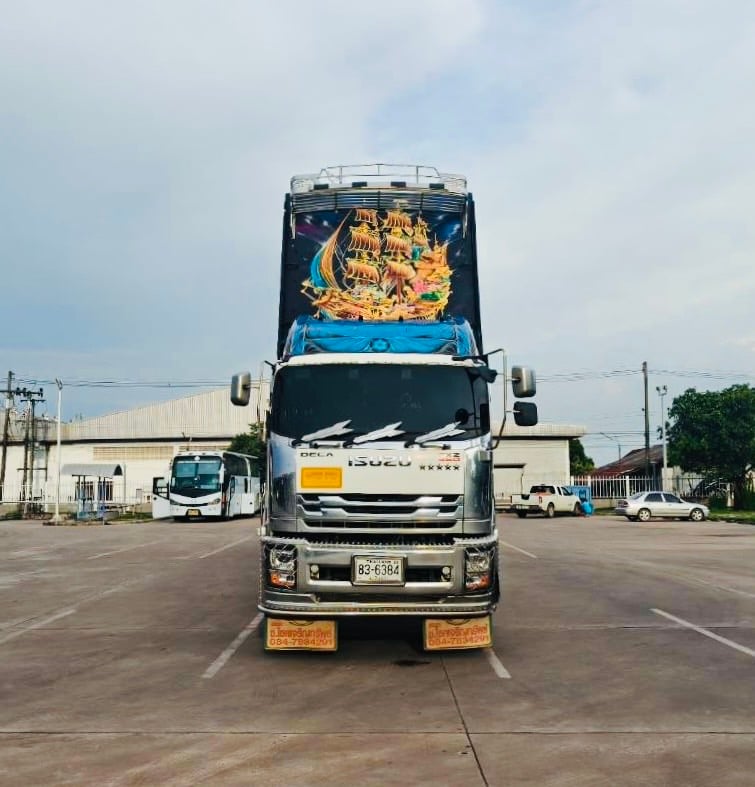 เข้าใหม่❗️ไมล์ 1 แสนกว่า ISUZU FXZ 360 MT   ไฟใหม่  พ่วงแม่ลูกดั้มเกษตร  ปี 2567