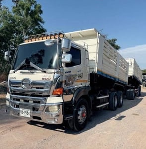 HINO 344 พ่วงแม่ลูกดั้มพ์