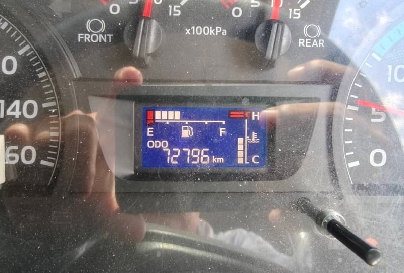 ไมล์ 72,796❗️HINO FL8J 260 เเรง  กะบะพื้นเรียบยาว 7.45 เมตร ปี 2566