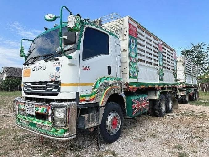 ISUZU FXZ 360 พ่วงแม่ลูกดั้มพ์ เฟืองเร็ว