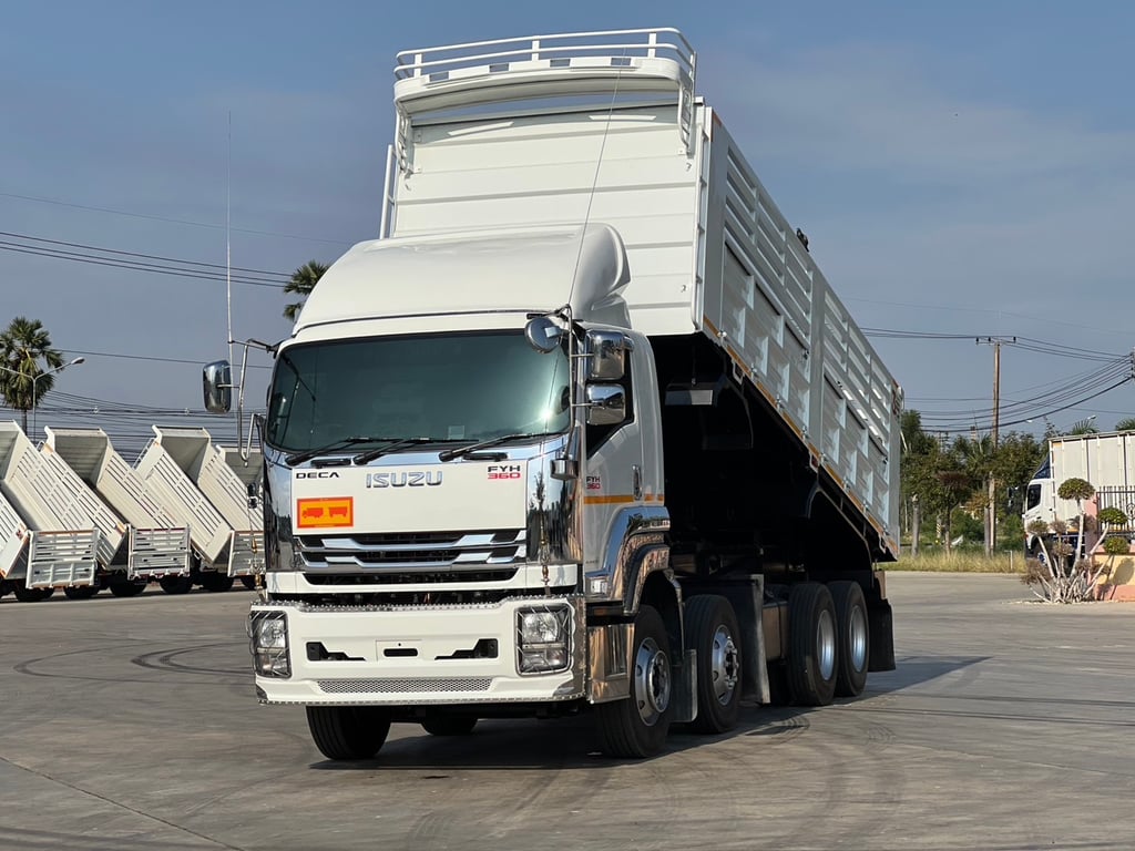 ISUZU FYH 360 แรง 12 ล้อแท้ๆดั้มพ์ พร้อมระบบดึงพ่วง