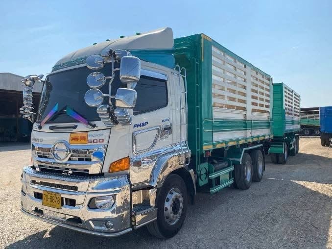 HINO 380 ปี 2566 พ่วงแม่ลูกดั้มพ์เกษตร