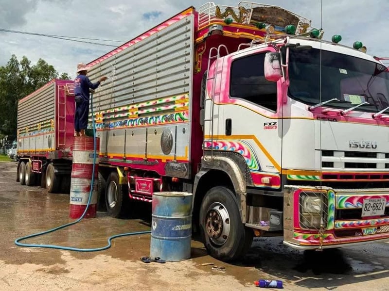 ISUZU FXZ 360 แรง พ่วงแม่ลูกดั้ม