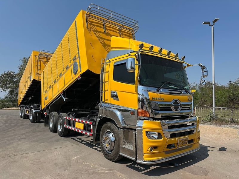 HINO 344 พ่วงแม่ลูกดัมพ์มิคอกเกษตร HINO 344 พ่วงแม่ลูกดัมพ์มิคอกเกษตร