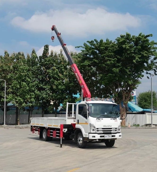ไมล์ 76,491 กิโล❗️ISUZU NEW FRR 210 ติดเครน  UNIC ขนาด 3 ตัน