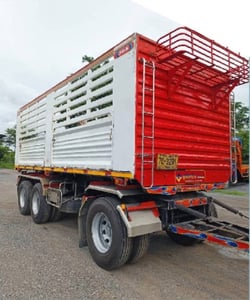 ISUZU FXZ 360 พ่วงแม่ลูกดั้มพ์เกษตร ใส่ของได้  31 ตัน